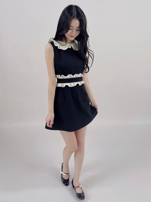 petit frill dress(black)