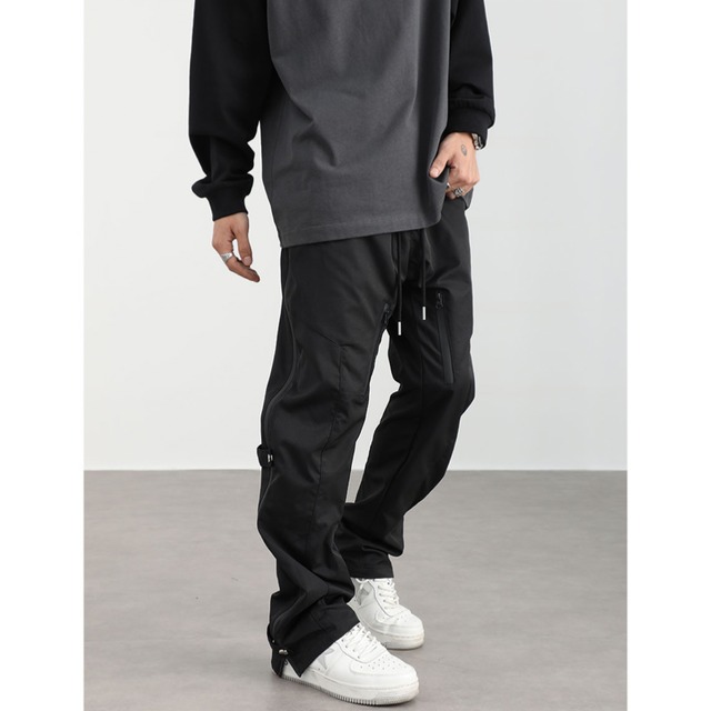 【DRIP0911】D/B Zipper Loose Pants