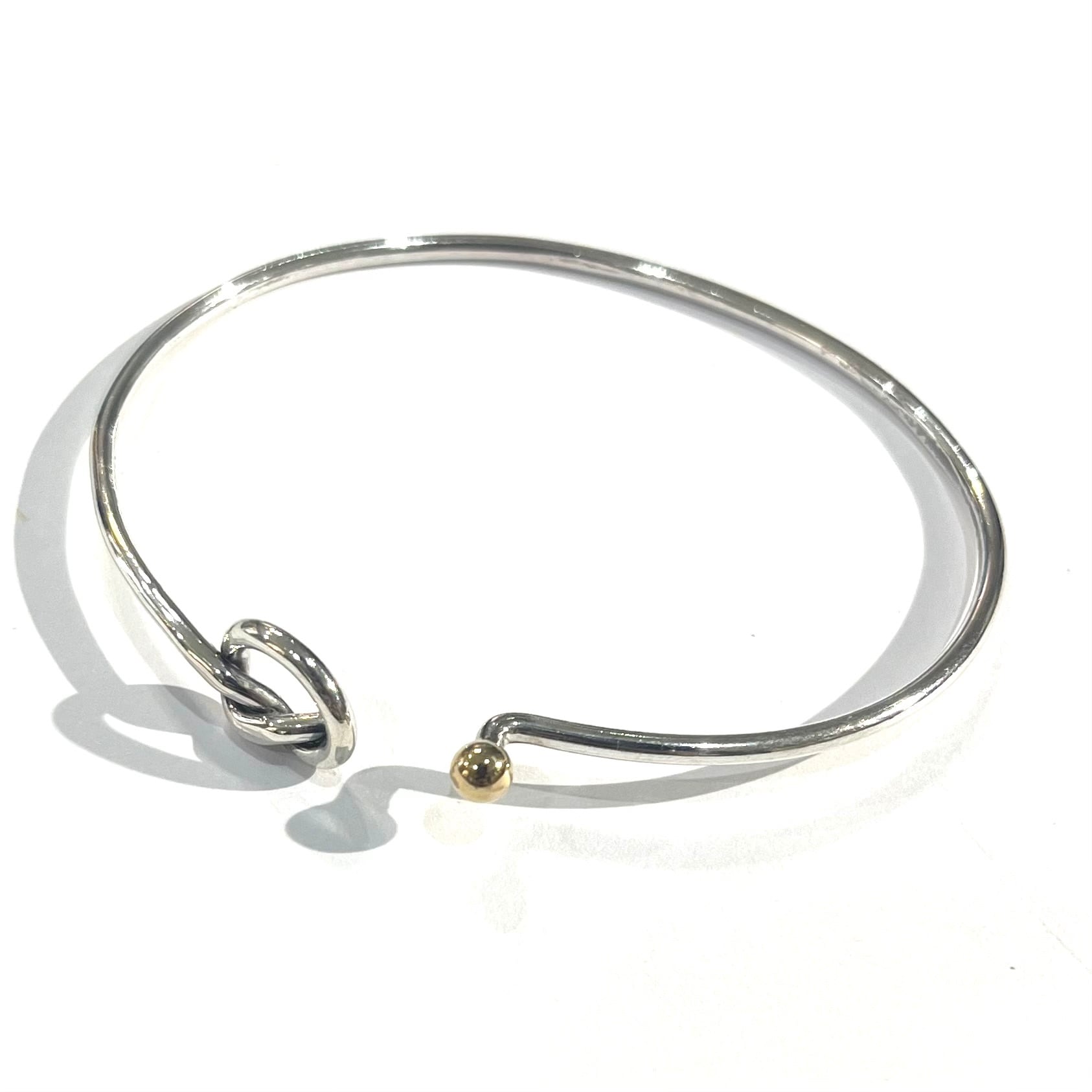 TIFFANY&CO. 】2912 K18 silver925 ラブノットブレスレット