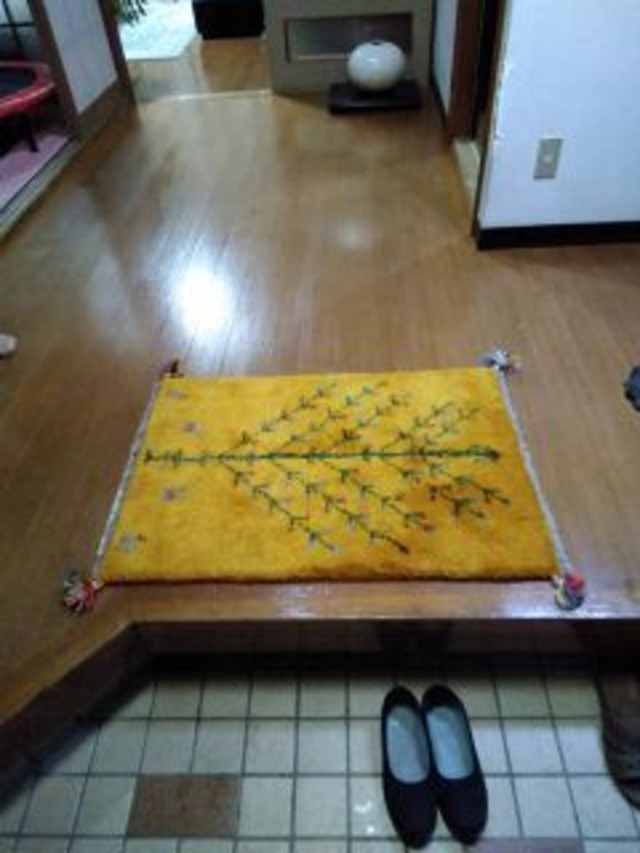 k.momoさん、ありがとうございます！No.176玄関マットサイズ ギャッベ 絨毯クエスト24 玄関マットサイズのギャッベ(60x90cm)