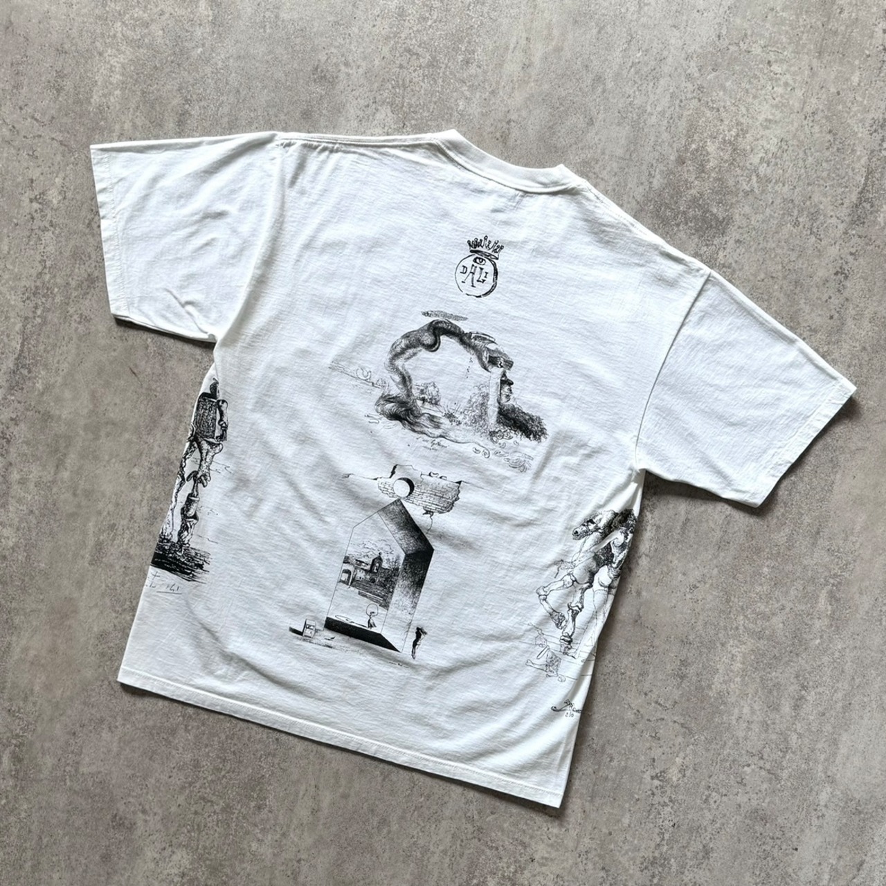 90s~ Salvador Dali mulch print art tee 