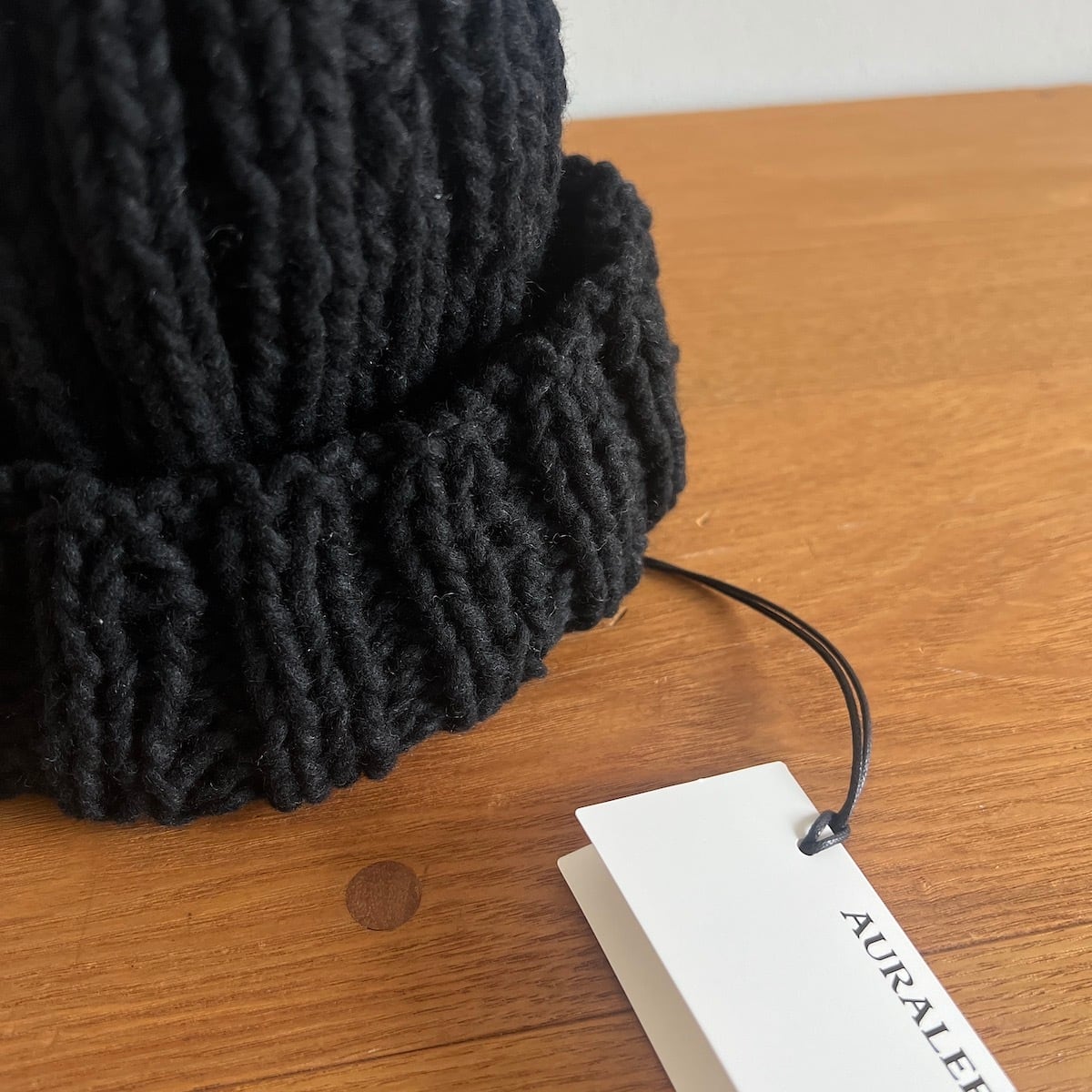 AURALEE/オーラリー・WOOL CASHMERE FELTED HAND KNIT CAP | a flat shop