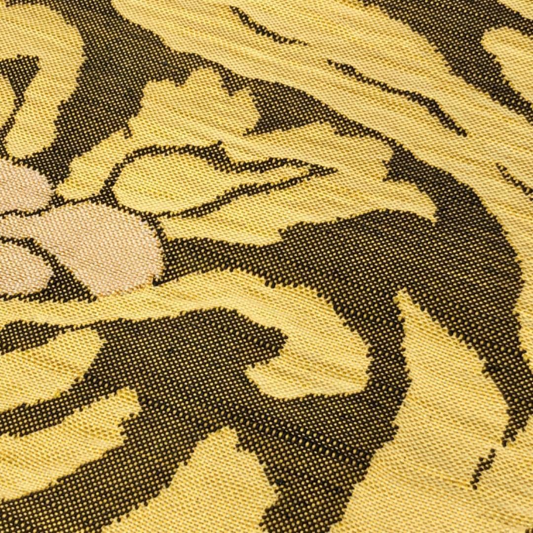 袋帯 菱形に美しい花柄模様 金銀糸 千歳茶色 O-3818 【公式通販