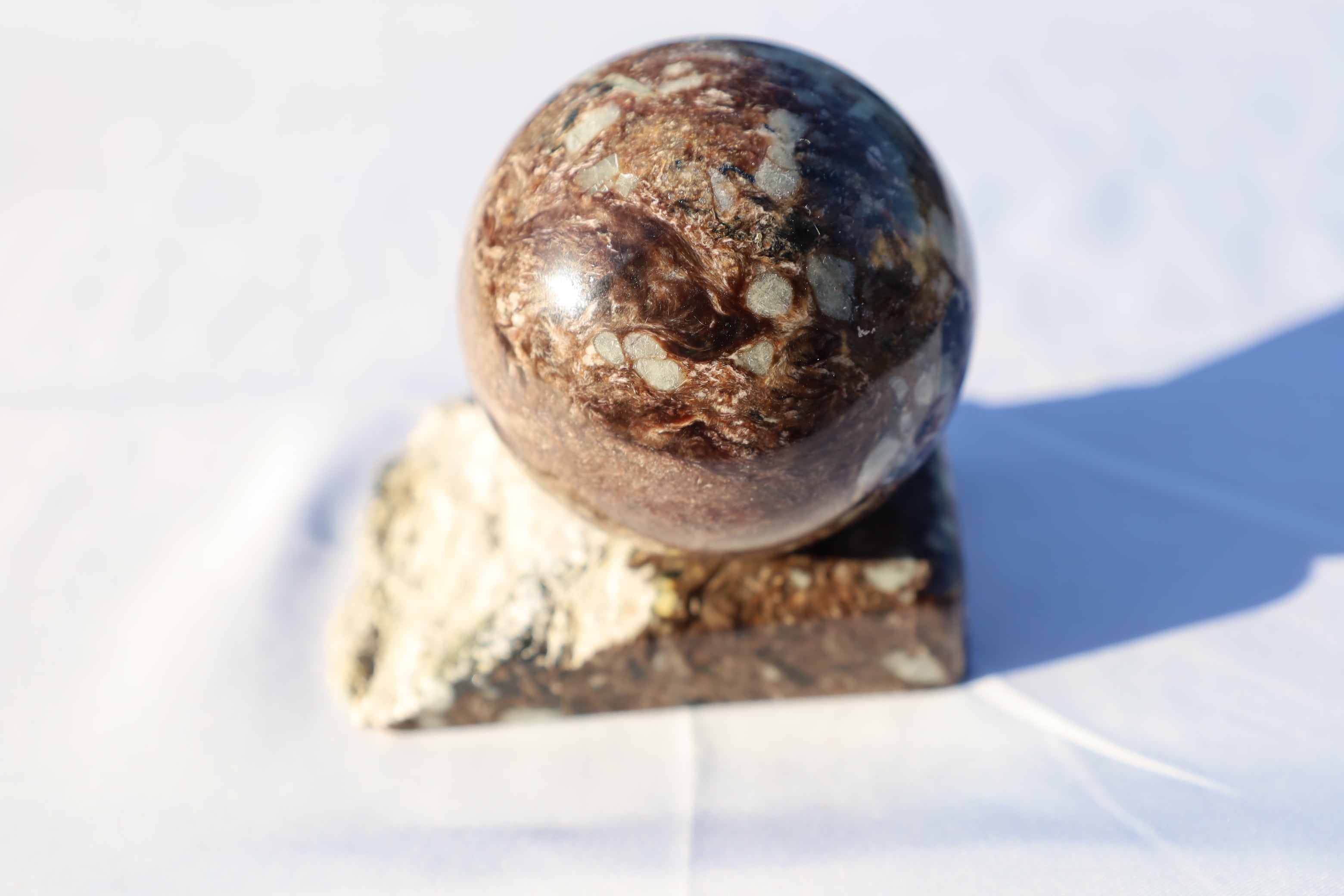 【天然石】ピンクチャロアイト スフィア　超レア❗️ 天然石】ピンクチャロアイト スフィア 超レア❗️ 天然石】ピンク