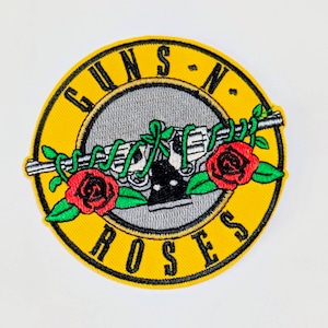 送料無料！ ★刺繍アイロンワッペン★【 Guns N' Roses / GN'R（ガンズアンドローゼズ）】 〚アメリカン雑貨 アメトイ〛
