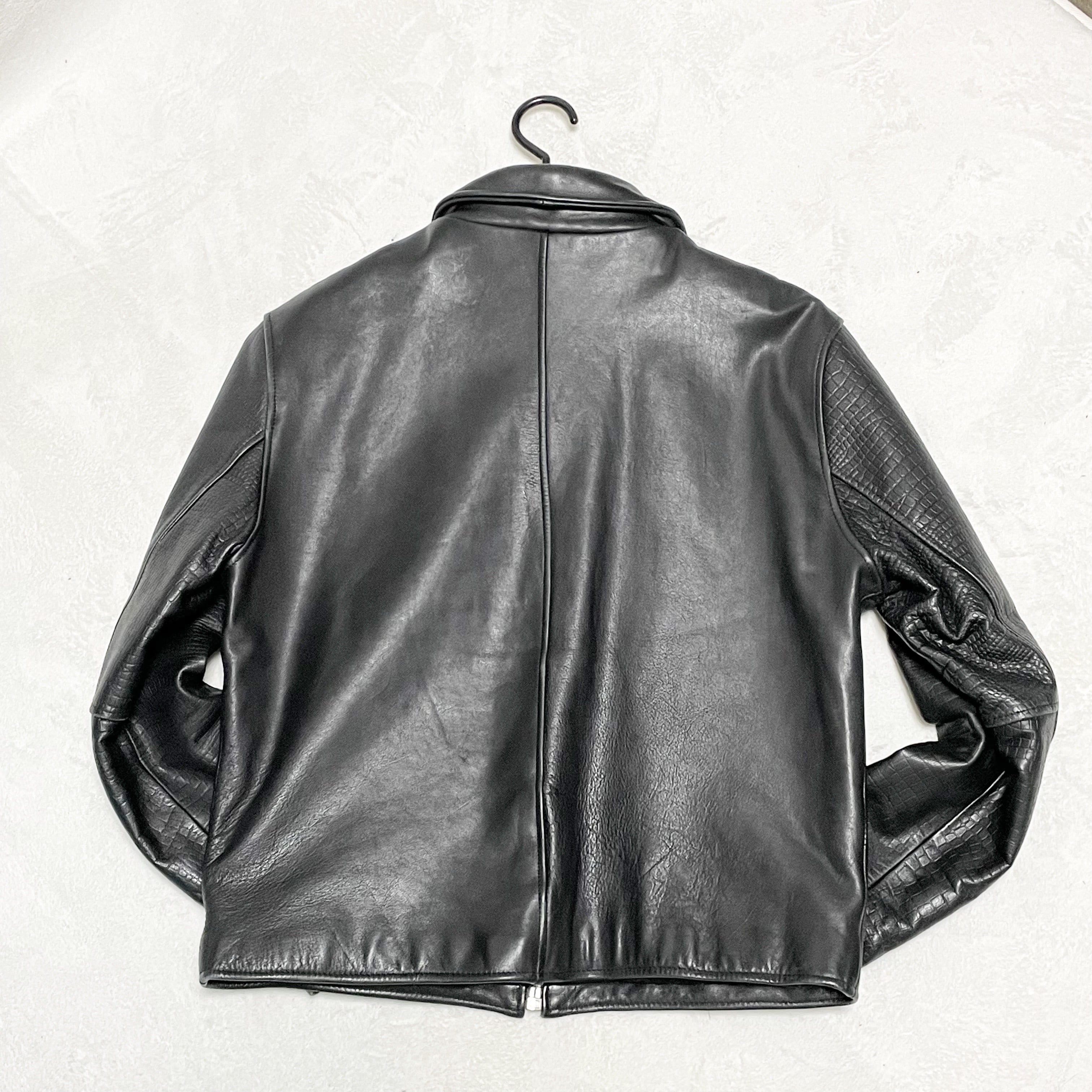 VINTAGE Wind Armor レザージャケット ライダースジャケット シングル 
