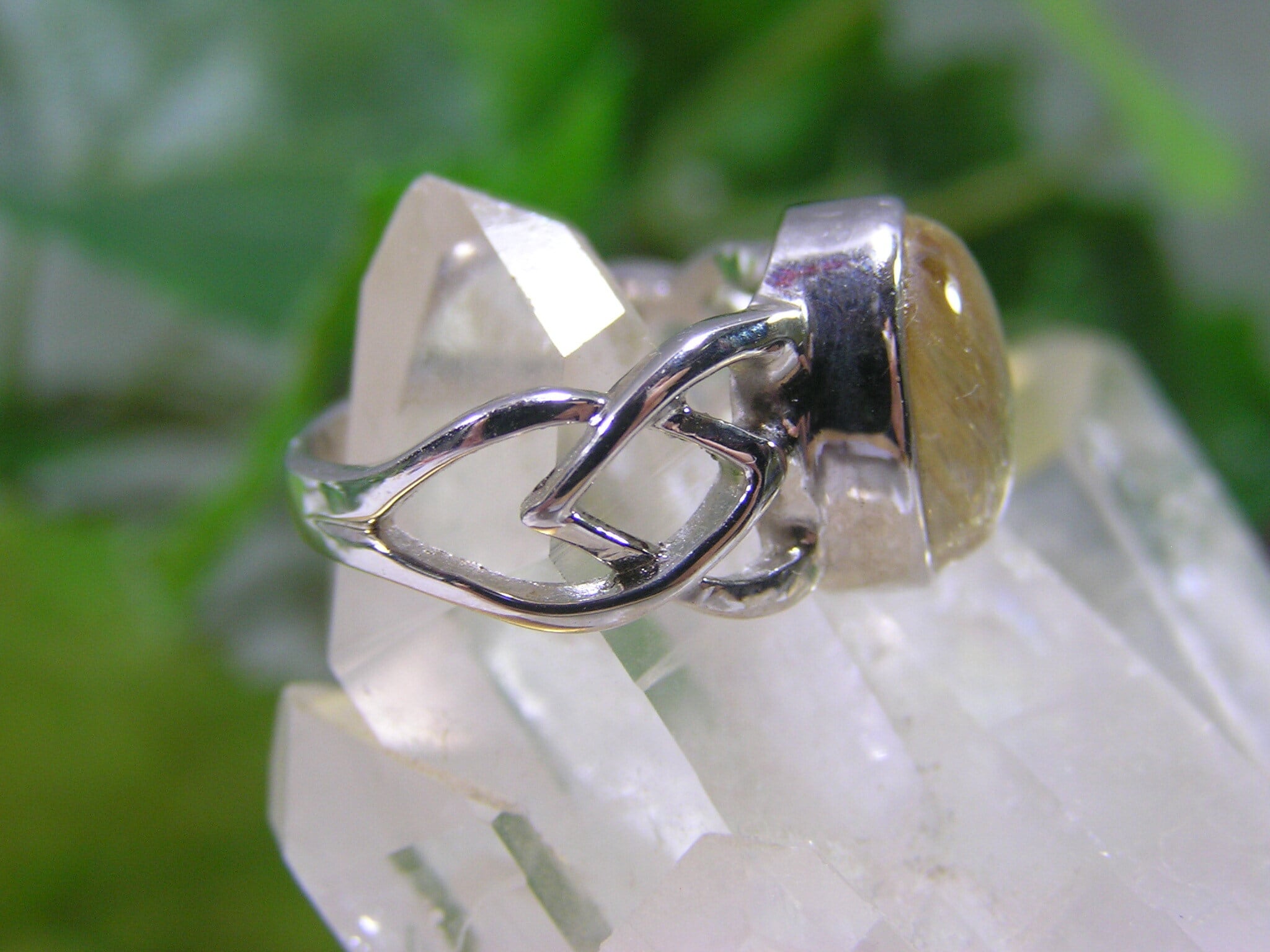 ルチルクォーツ （タイチンルチル）リング 7号 SV925・天然石