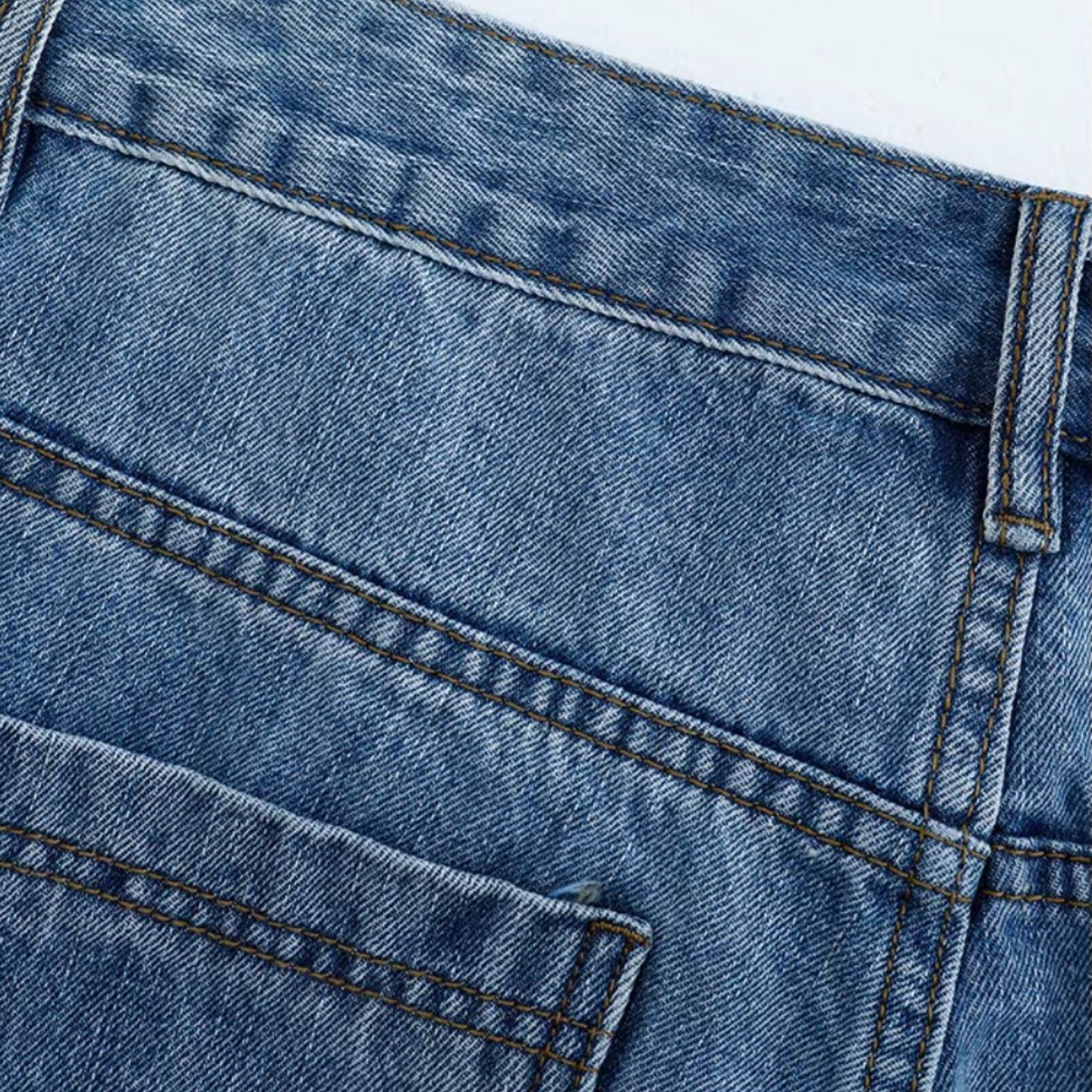 テーパードシルエット デニムパンツ af0215