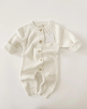 OAT / Powder Chunky Knit Playsuit (1-2y)