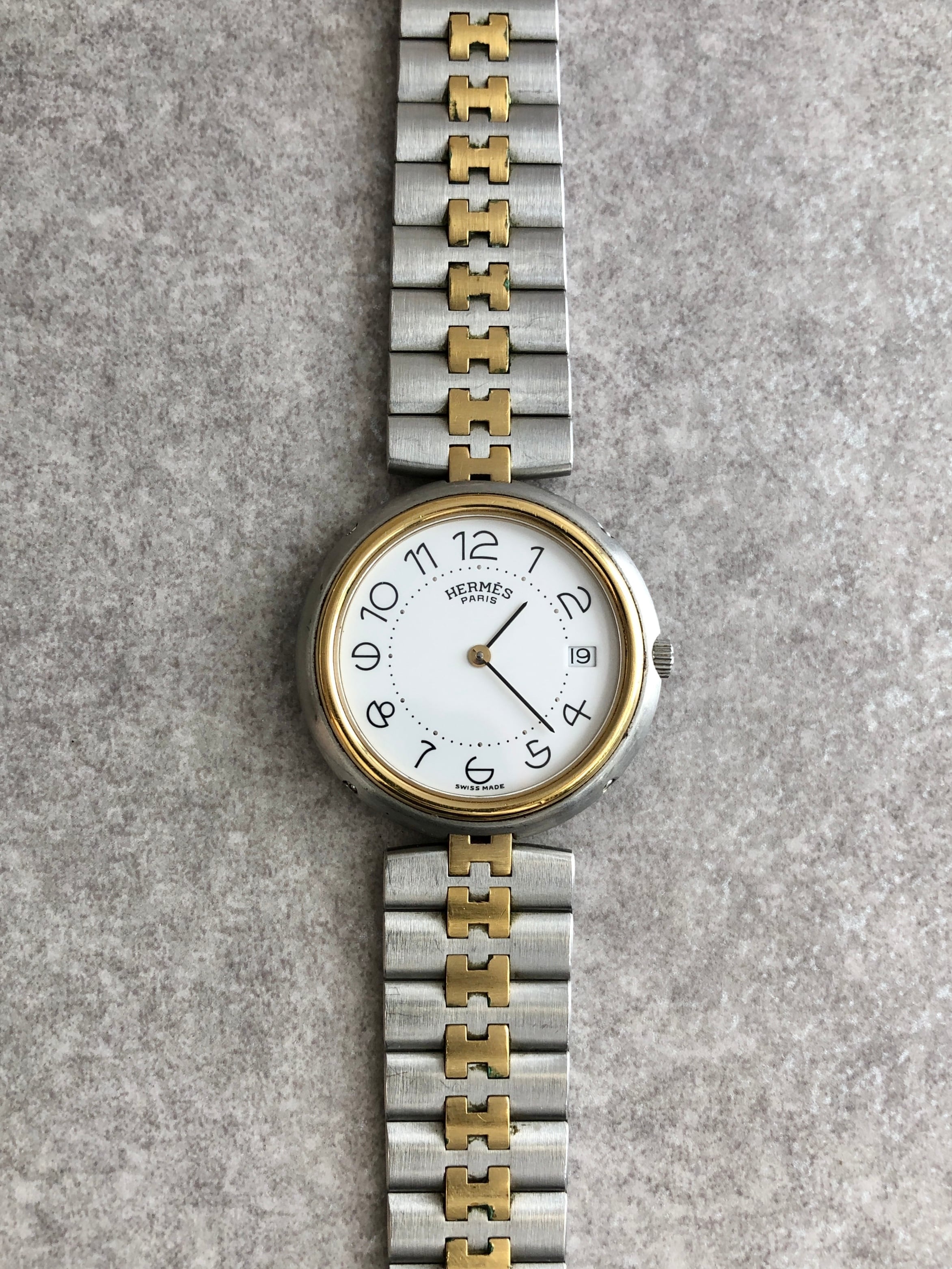 HERMES 腕時計 シルバー／ステンレススチール HERMES エルメス 腕時計 シルバー ステンレススチール クリッパー