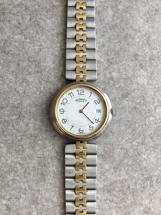 HERMES エルメス 腕時計 シルバー ステンレススチール クリッパー vintage ヴィンテージ オールド bm3wfz