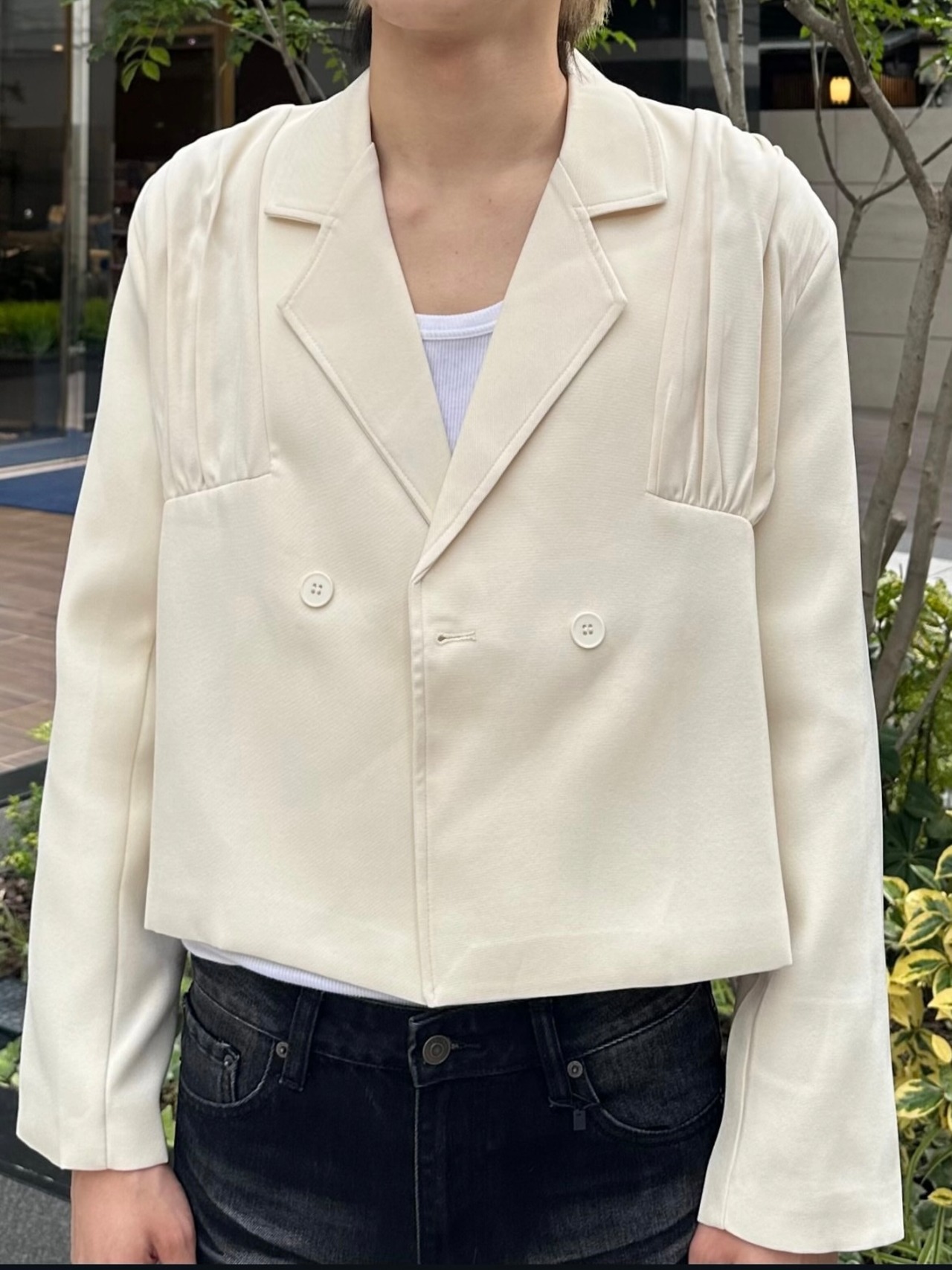 ALUDE SELECT】deflate short jacket(2color) | 【ALUDE】韓国メンズ 
