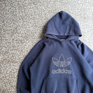 adidas / 80’s usa製 logo hoodie size US L