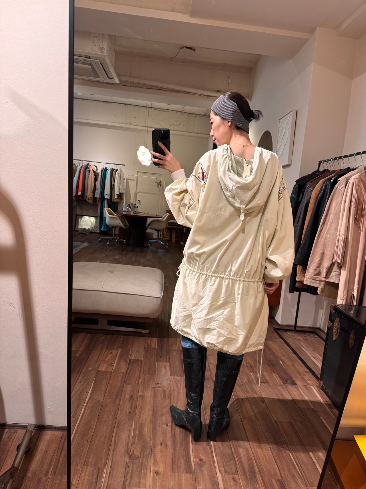 Gudrun sjoden フーディジップアップアノラック