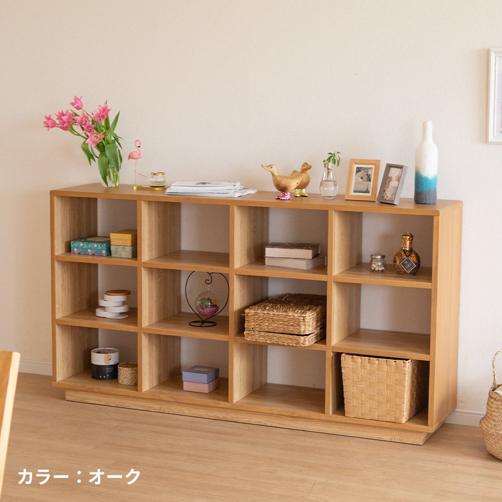 10%OFF】オープンラック 木製 オープンシェルフ 北欧 幅160cm 奥行35cm