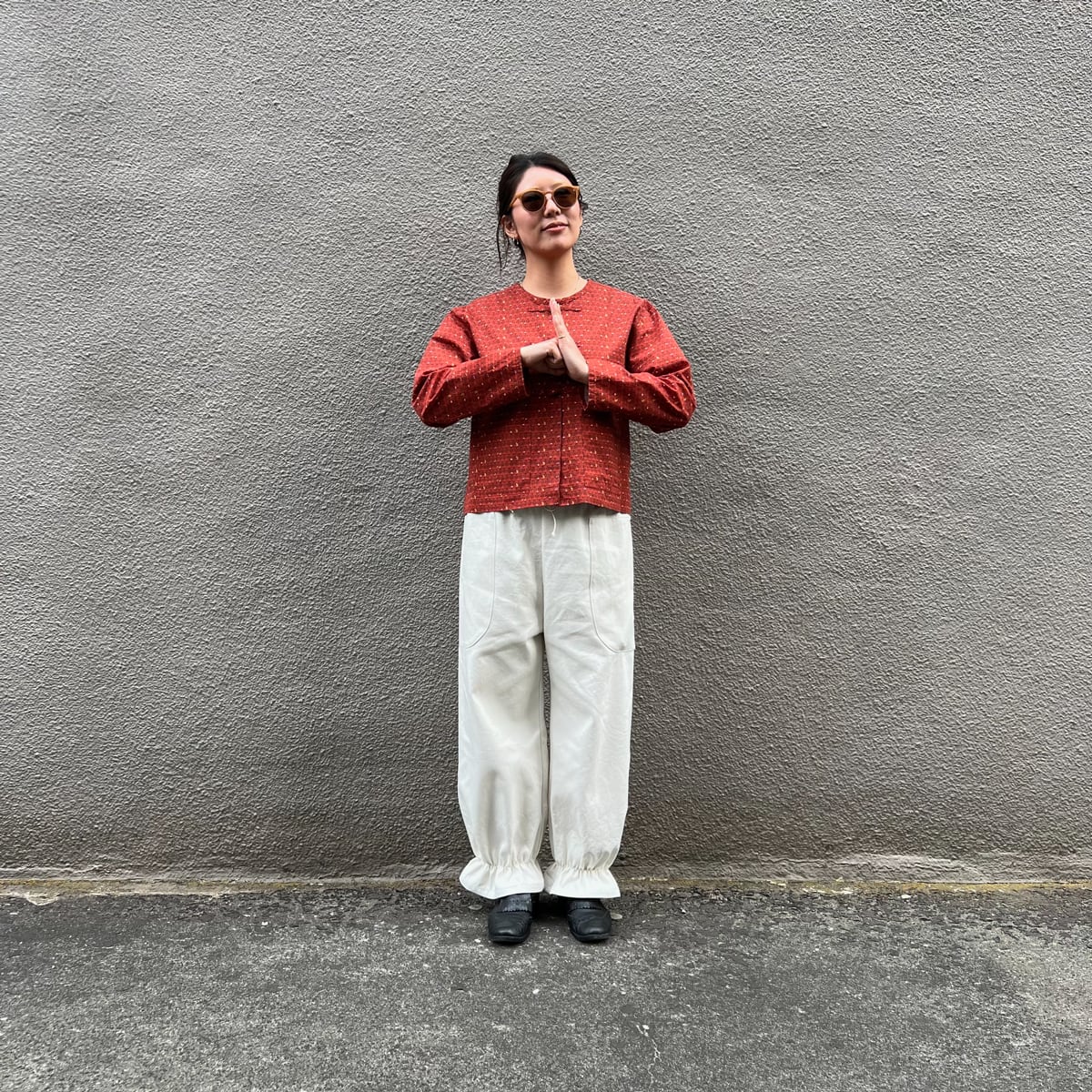 ドロワーズ　ホワイトデニム