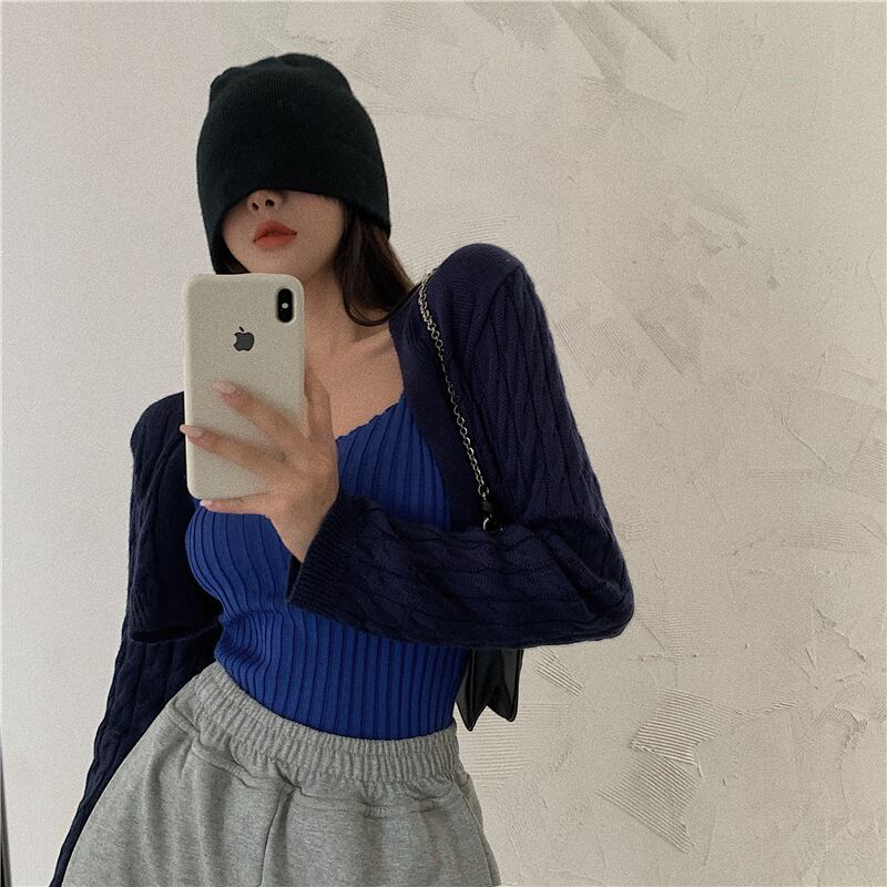 スタイルニットセーター レディースオータムスリムショートホワイトトップス ロング 秋物 ドラファッションホール88564454294