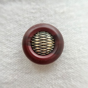 イタリア ボルドー ゴールドチェック 20mm