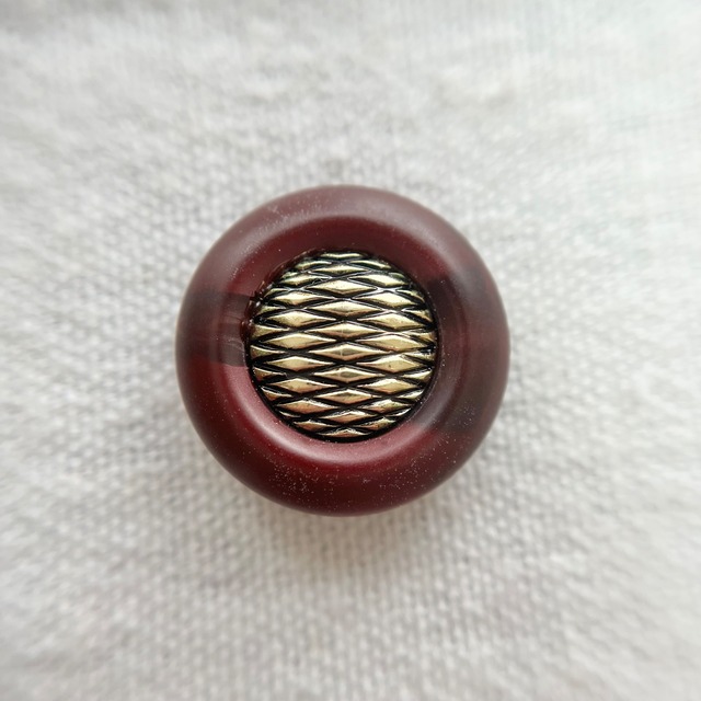 イタリア ボルドー ゴールドチェック 20mm