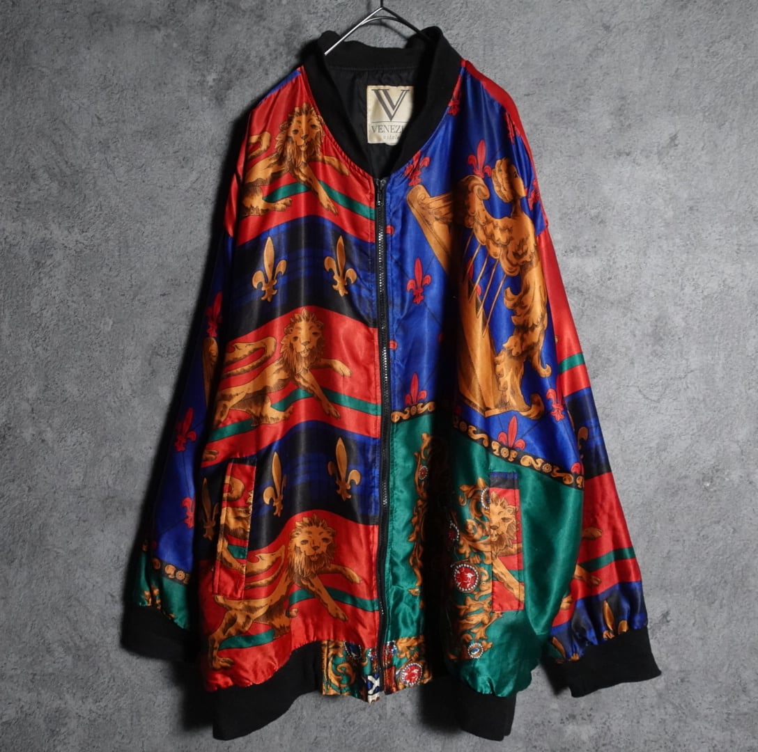 pattern design print nylon Blouson