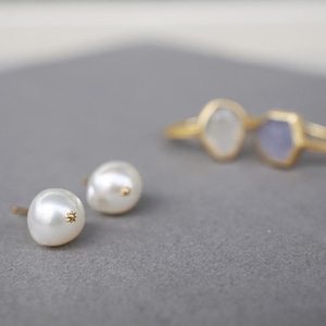 AKOYA Pearl / K18YG Pierced Earrings / Pair（CE015-AK）