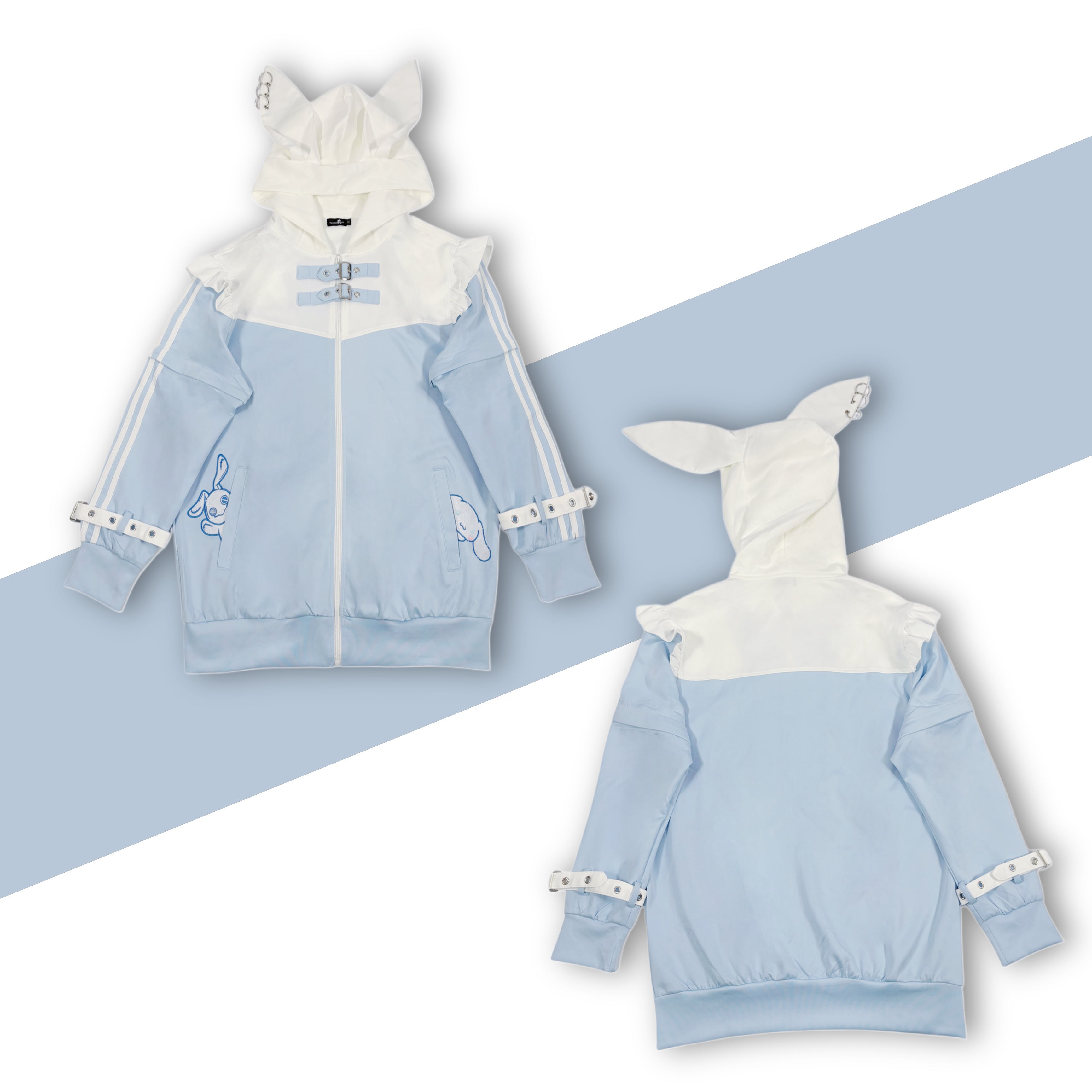 うさ耳付きSIDE LINE 2WAY ZIP OUTER【シナモロール×NIER】 | NIER
