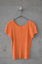 Orange pleated top