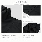 ラッフルスリーブ バックスリットワンピース