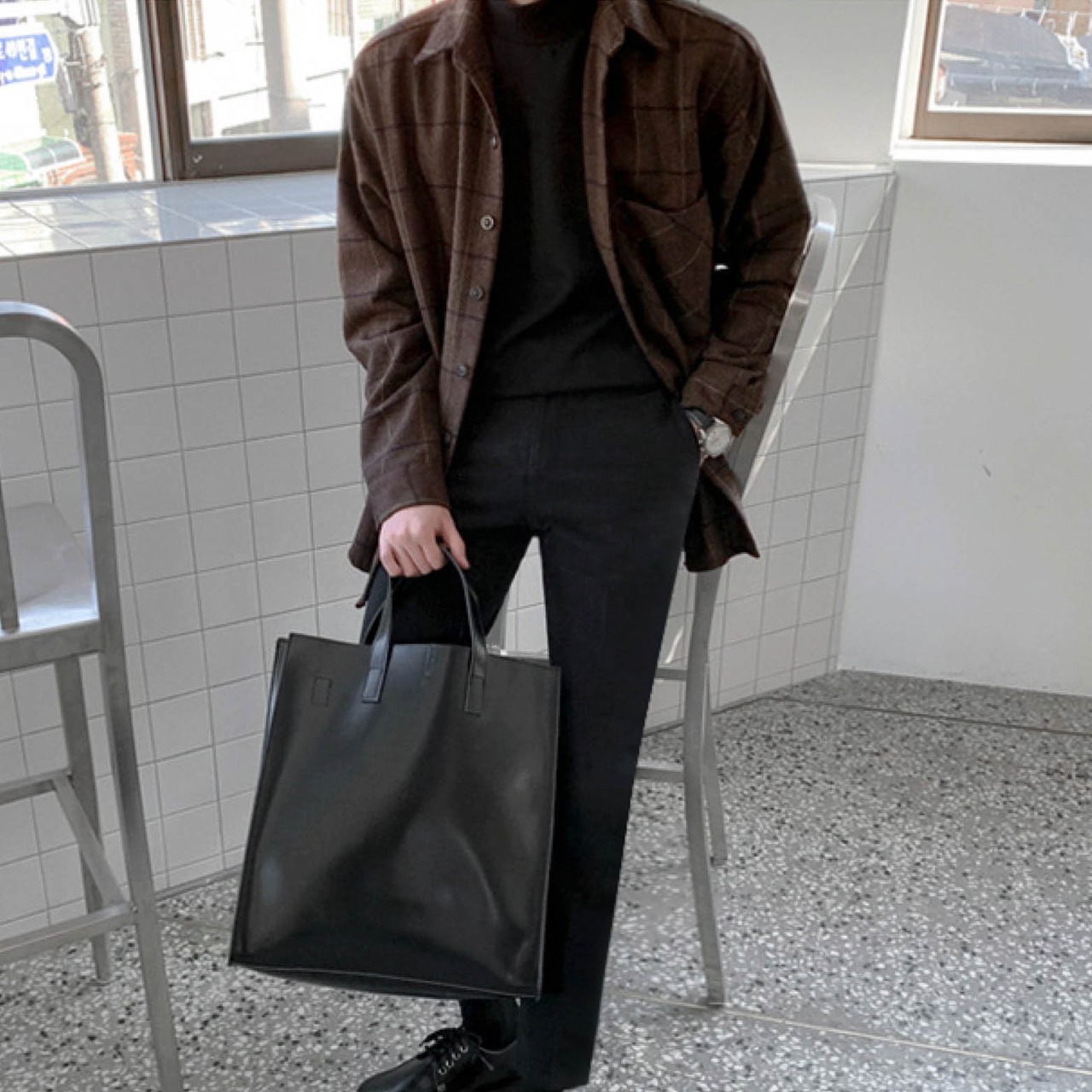 厚手チェックシャツ　MT0080006