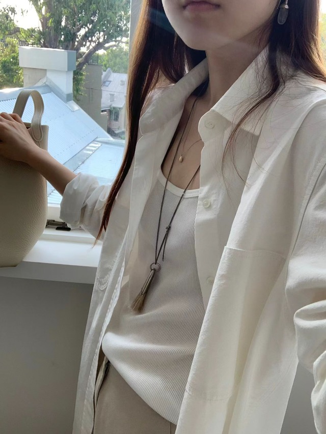 (OUNCE) cotton oxford shirt / 2color