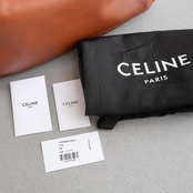 セリーヌ ラージ ロミー ショルダーバッグ ブラウン レザー