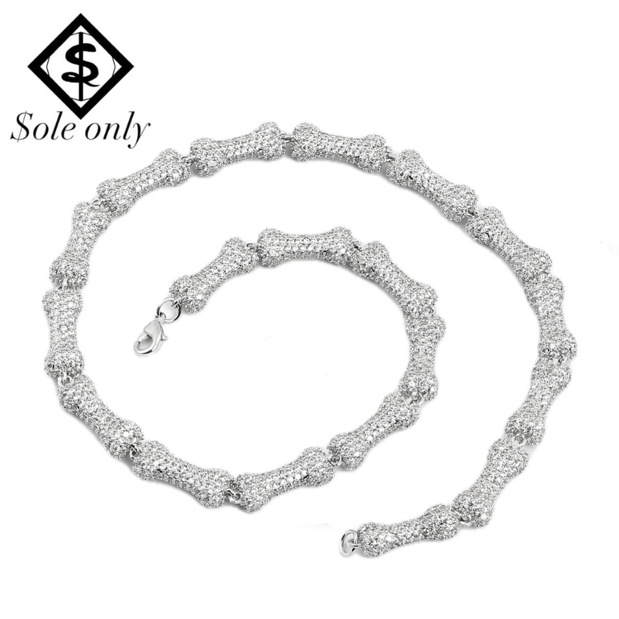 ole only bone chain necklace | $ole only