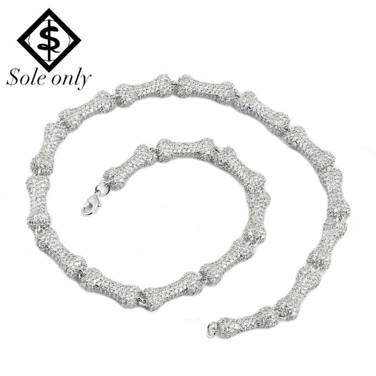 ole only bone chain necklace | $ole only