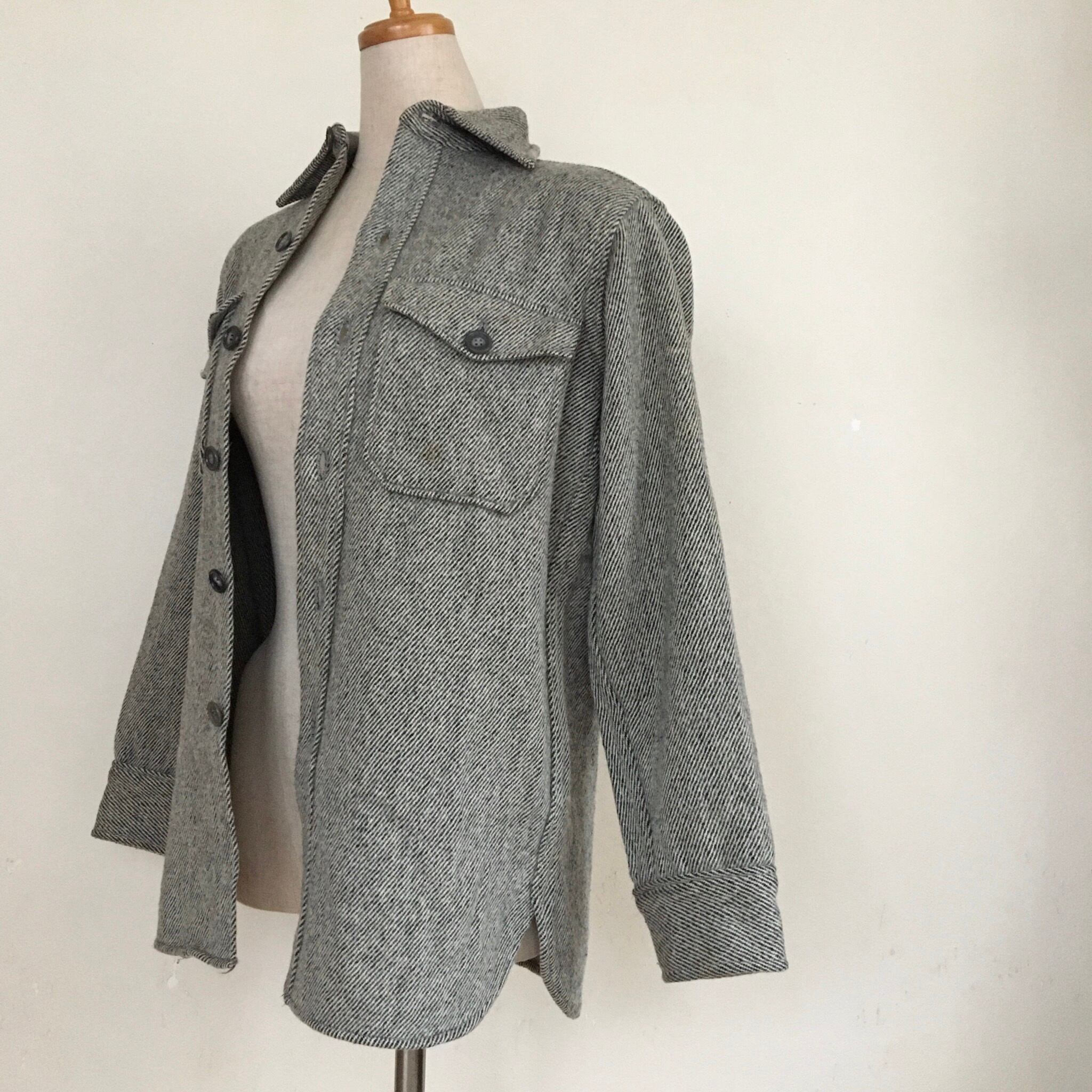 80s Woolrich CPO shirt "black"