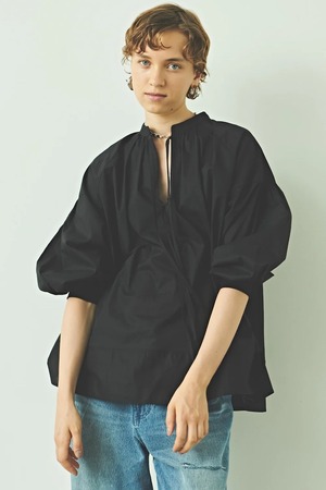 【KHA:KI カーキ】SKIPPER CHURCH BLOUSE スキッパーチャーチブラウス MIL24HBL3130 (2COLORS)