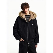 【暖かさUP】メタルボタンファー中綿ジャケット T1949