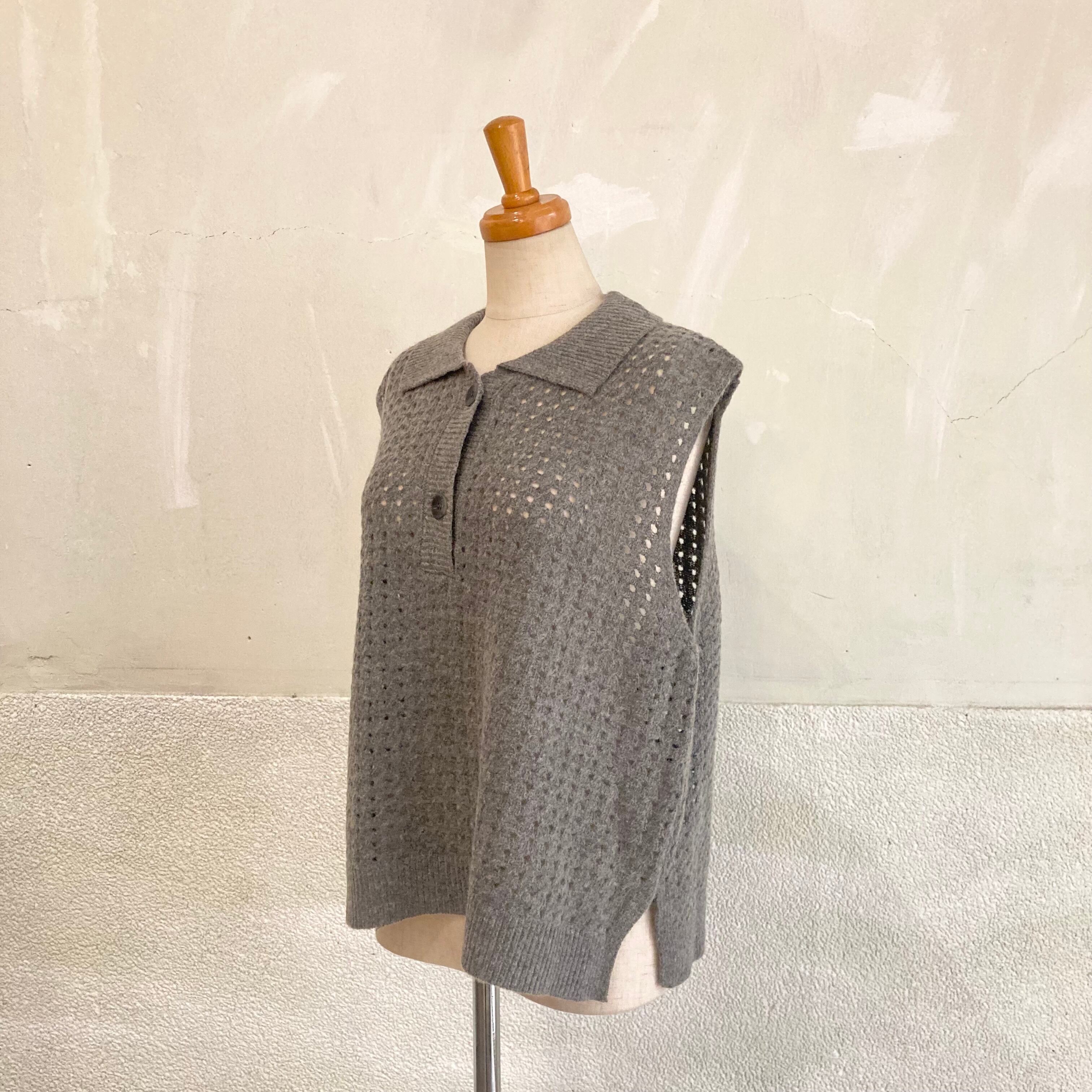 mizuiro ind/襟付きショートベスト | 20ーtwentyー