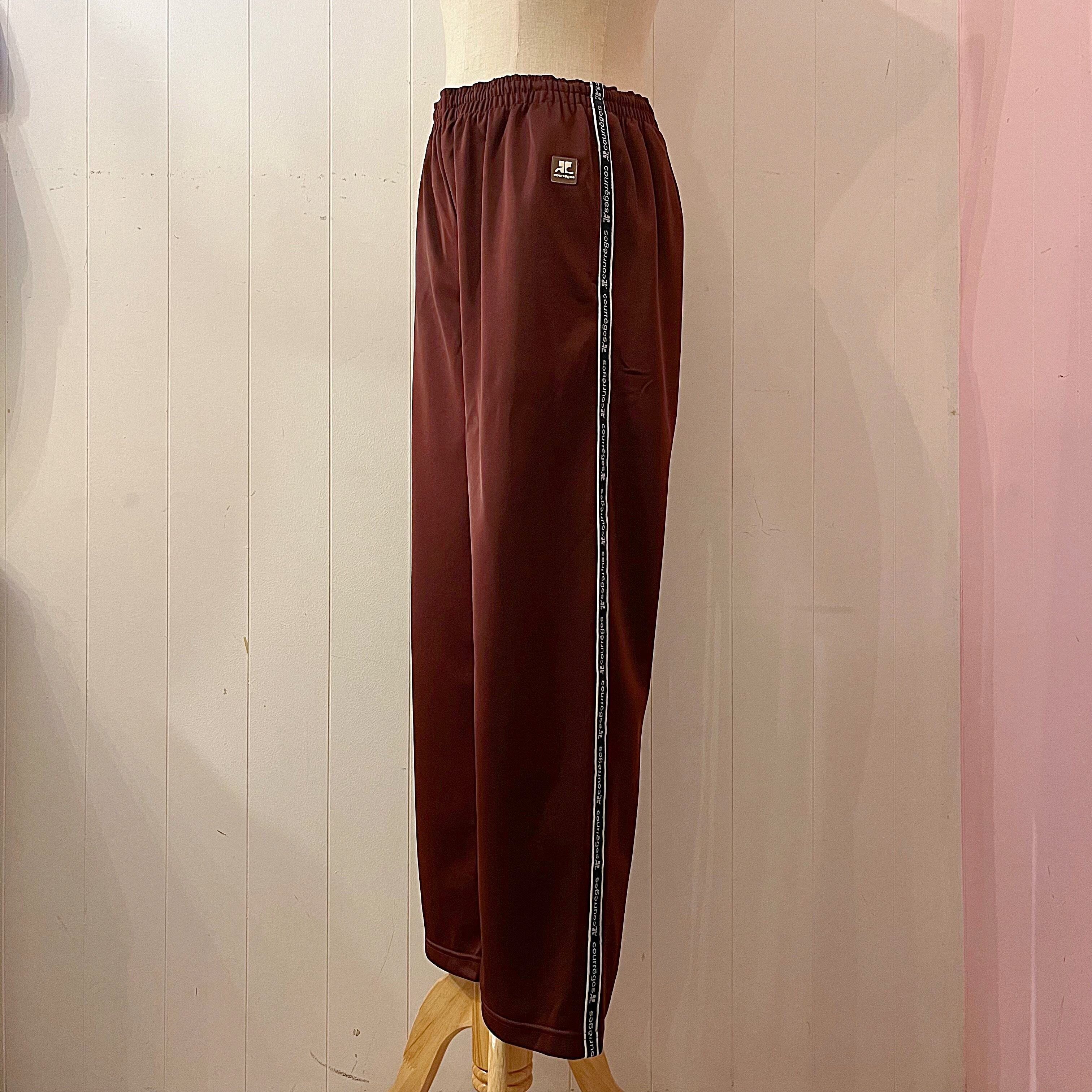 courreges / brown track pants