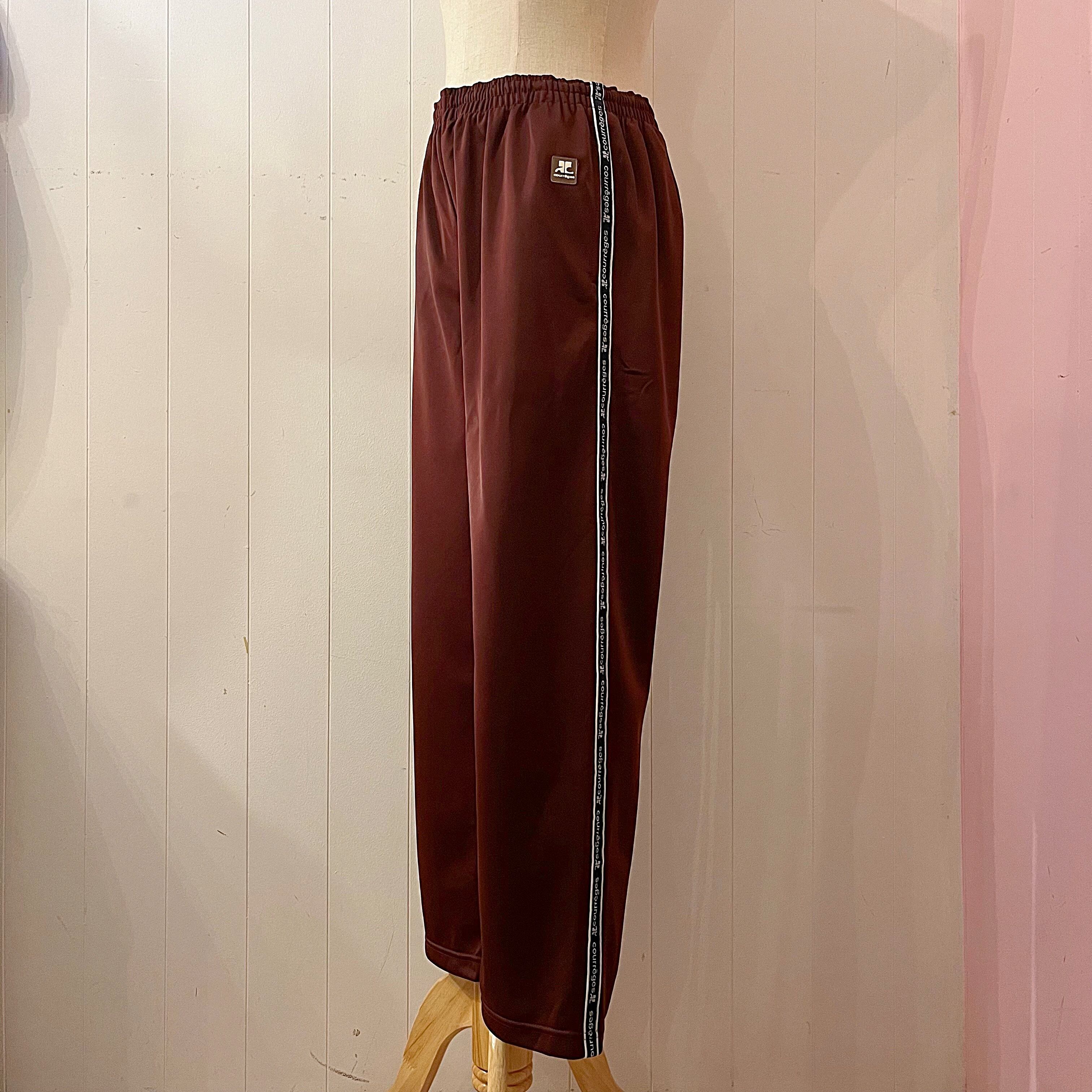 courreges / brown track pants