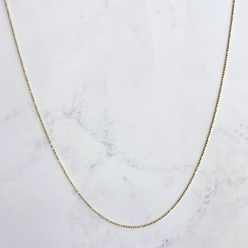 【14K-3-52】18inch 14K real gold chain necklace