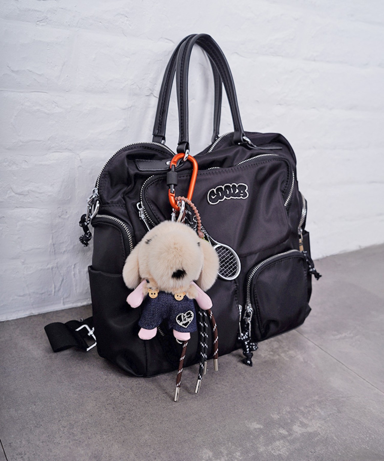 【直営限定ITEM】ドレスアップファーDOGGY BAGチャーム (PINK BEIGE)　CQ-47514H