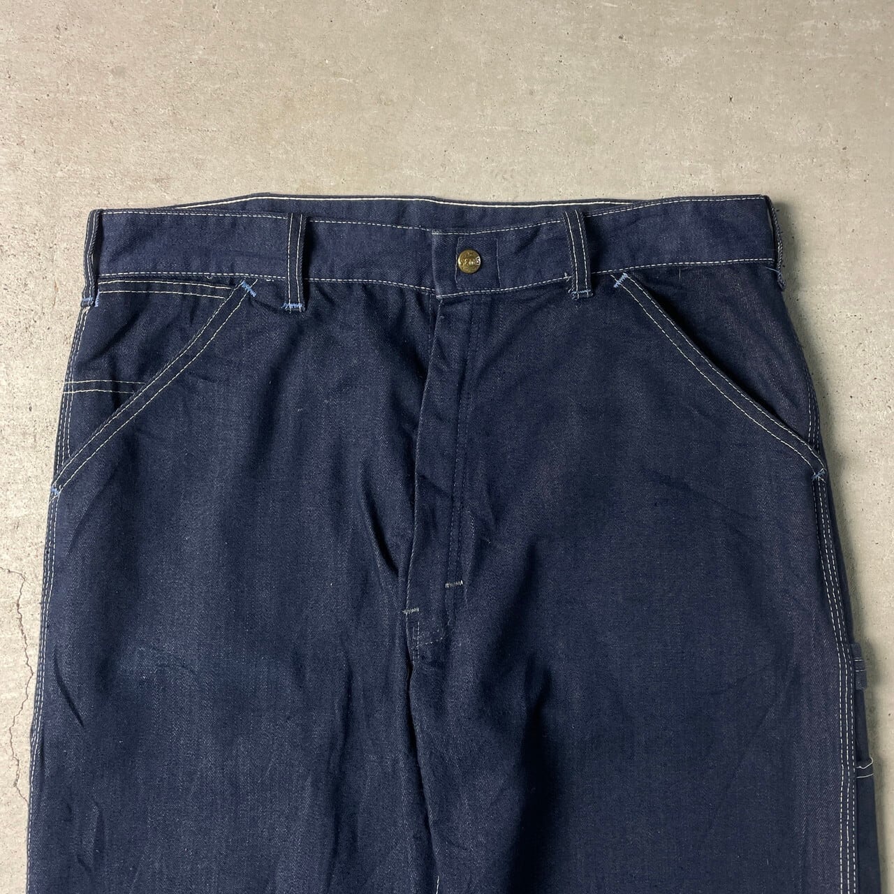 70年代 Sears シアーズ デニムペインターパンツ バットダイ 70年代 Sears シアーズ デニムペインターパンツ バットダイ
