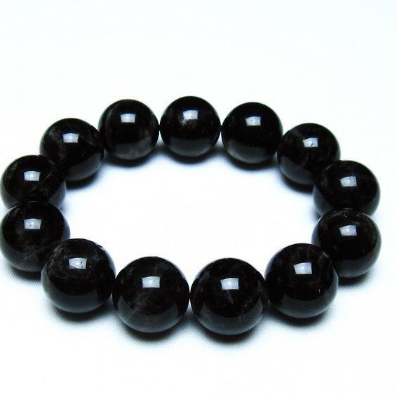 モリオン 黒水晶 ブレスレット 18mm 一点物 メール便可 [M便 1/10] 111-46275