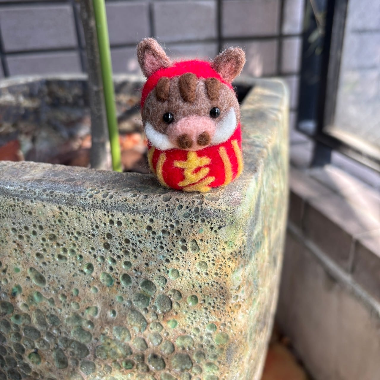 羊毛フェルト 干支ダルマ（亥） 縁起物 | トイロ｜水引・羊毛フェルト