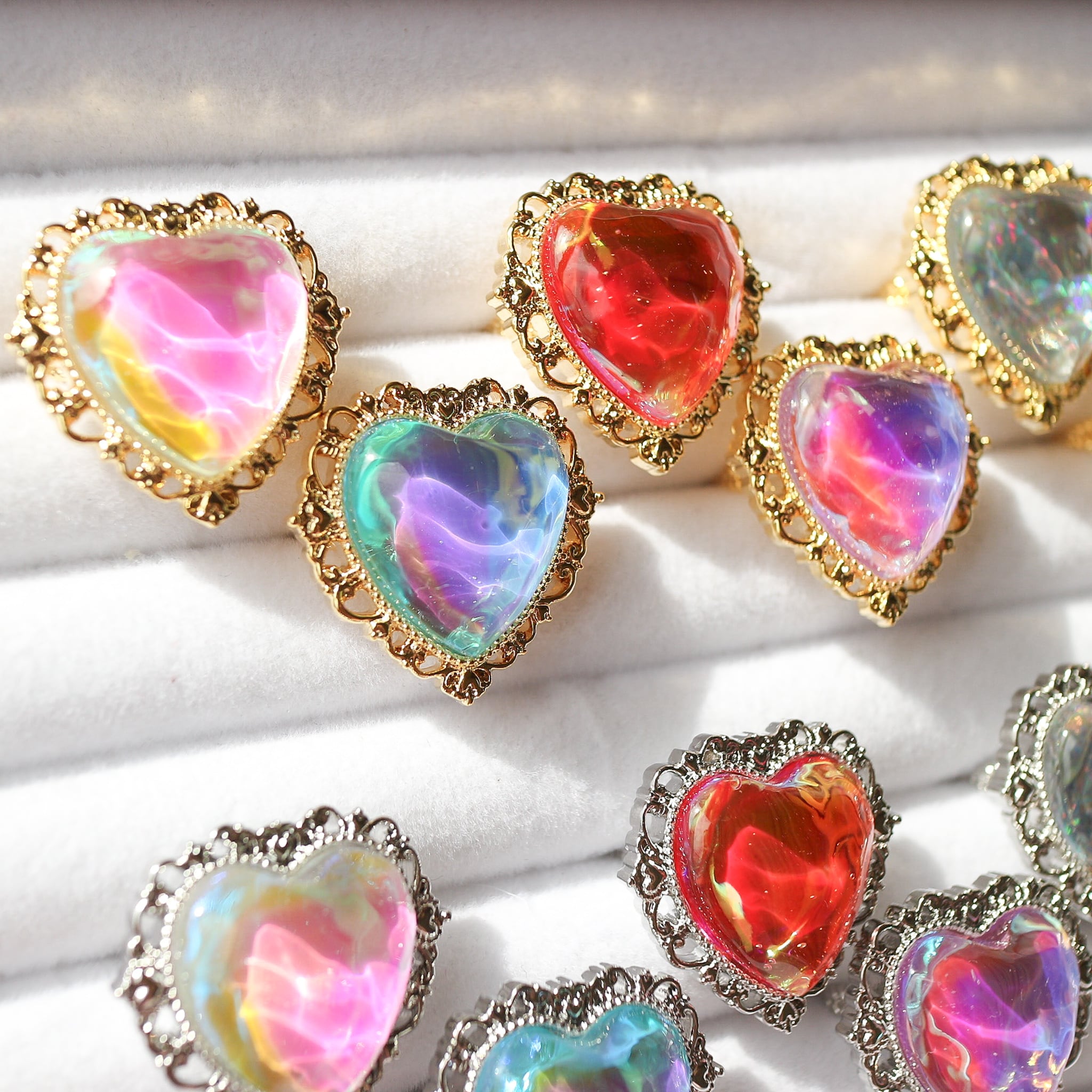 ビックハートリング（オーロライエローピンク） | マルベリコ