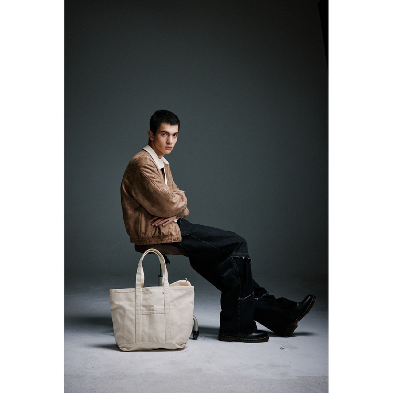 【暖かさUP】ストリート スエード 中綿ジャケット T1933