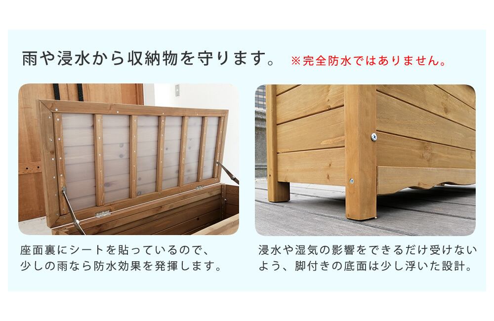 ベンチボックス大 楽天市場】ボックスベンチ ラージ ベンチ 1台 収納庫 屋外 物置 大型