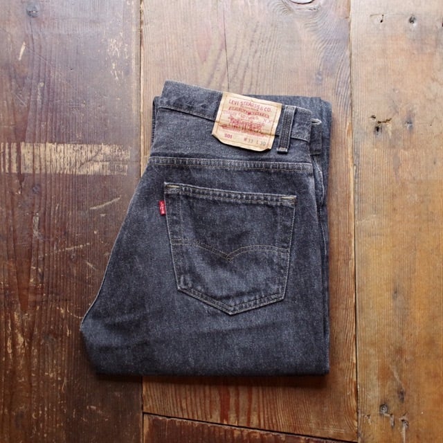 90's levi's 17501-0658 先染め黒 denim