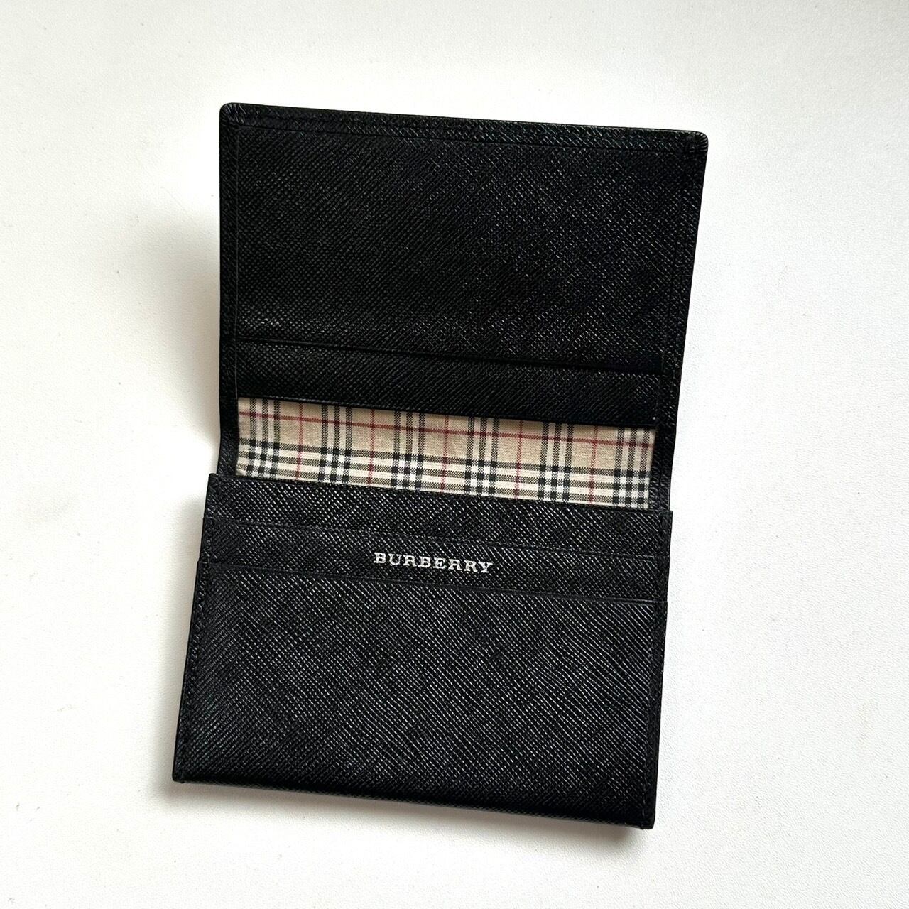 バーバリー BURBERRY 名刺入れ カードケース ノバチェック グリーン