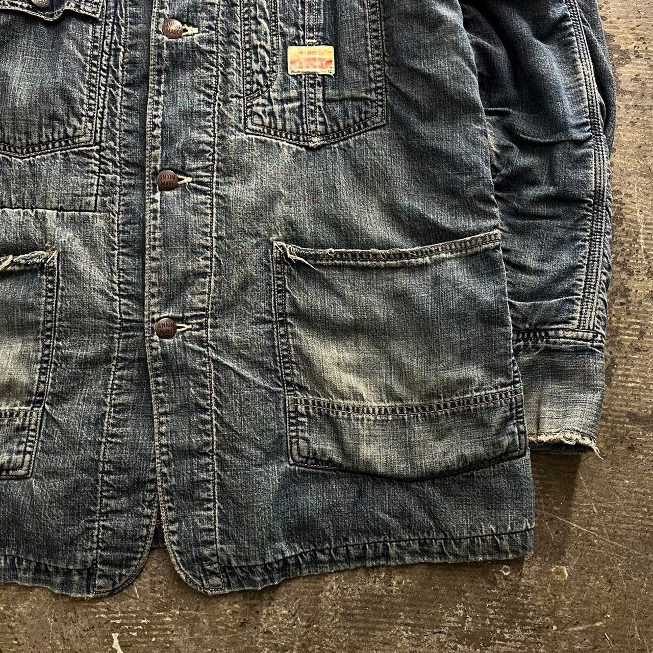 ウエス　Ues　カバーオール　ブランケット ウエス Ues カバーオール ブランケット UES Blanket Lining Denim